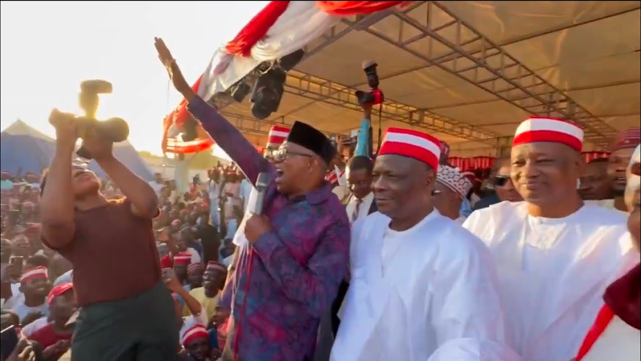 kwankwanso officially Join ADC As Peter Obi & Other Welcome Him In Kano, After Leaving Kaduna 
