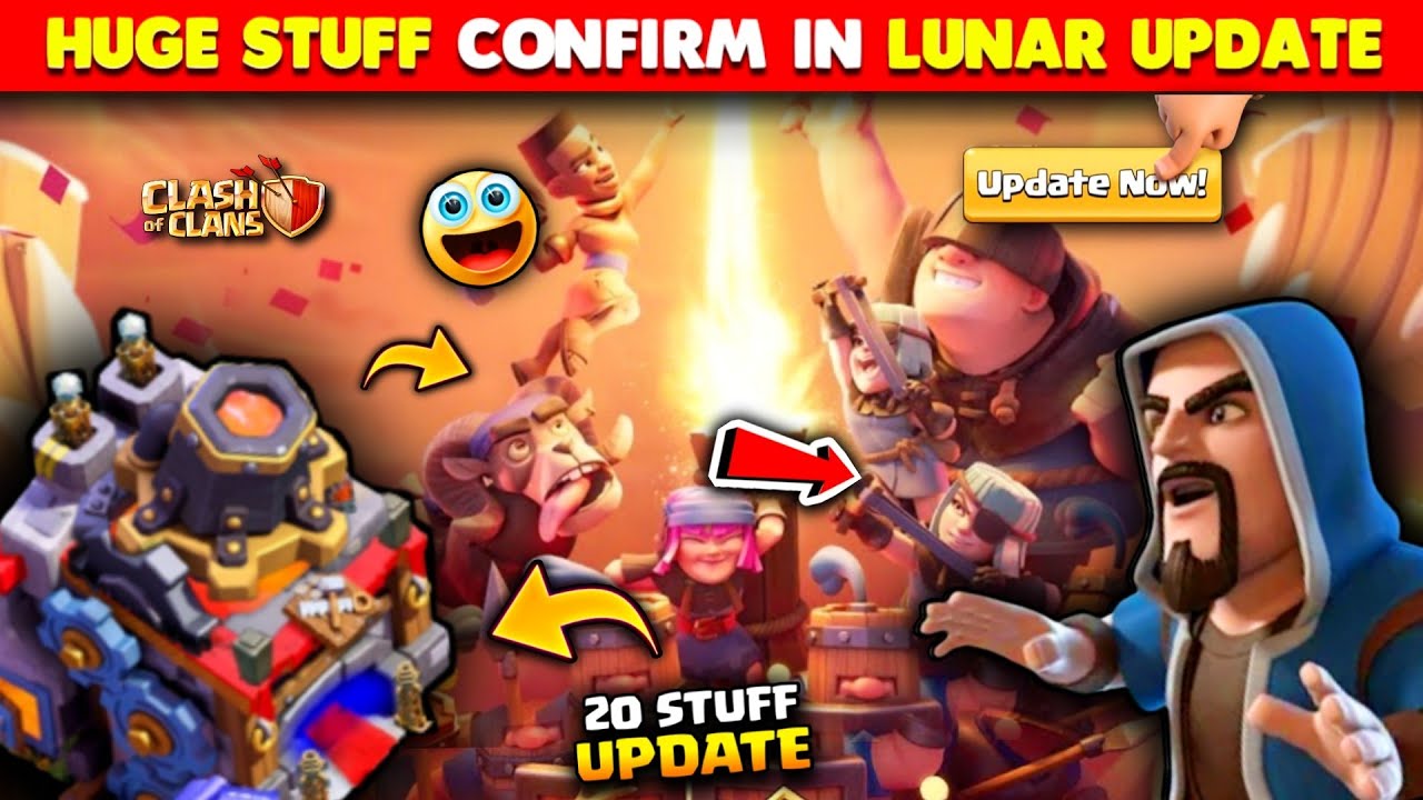 New Update - 20 Crazy Things Coming in Lunar Update Coc🔥Lunar Update Full Details - Clash of clans
