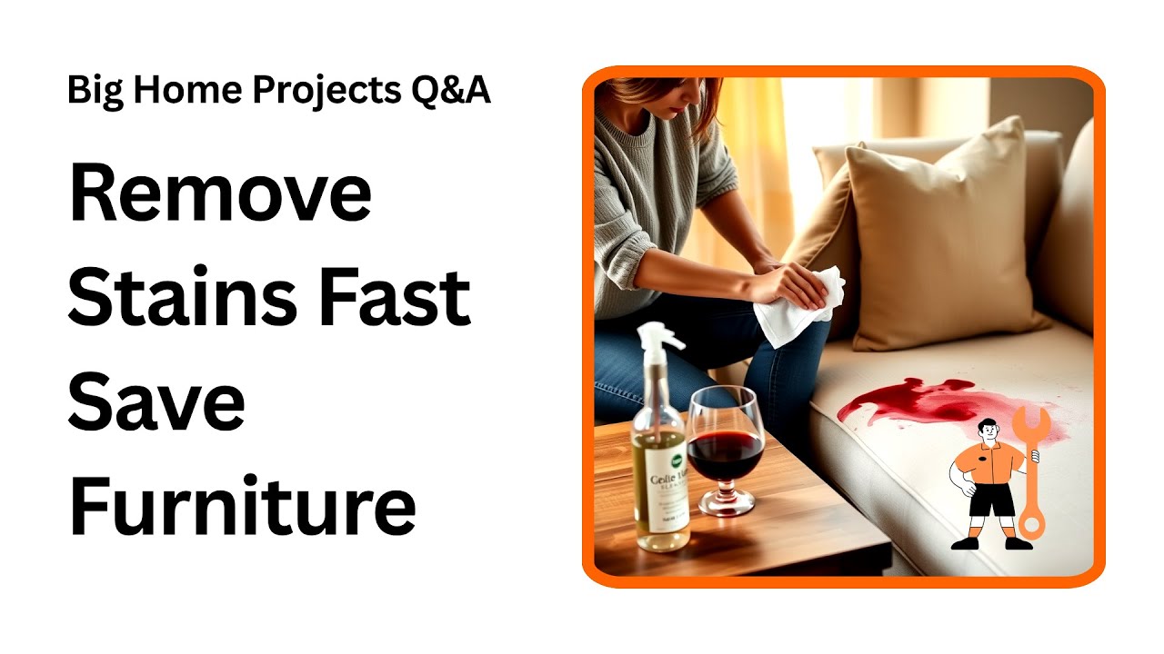 How to Remove Stains Fast and Save Your Furniture