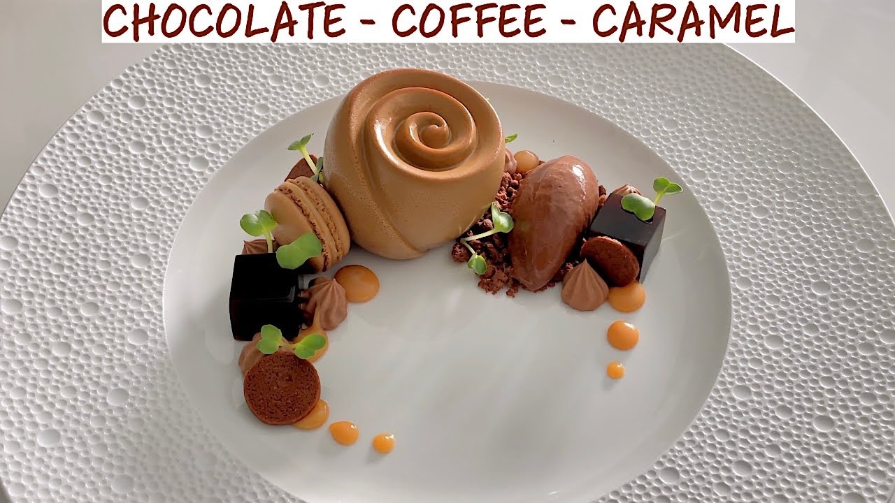 Десерт MICHELIN STAR с шоколадом, кофе и карамелью — рецепт изысканной выпечки
