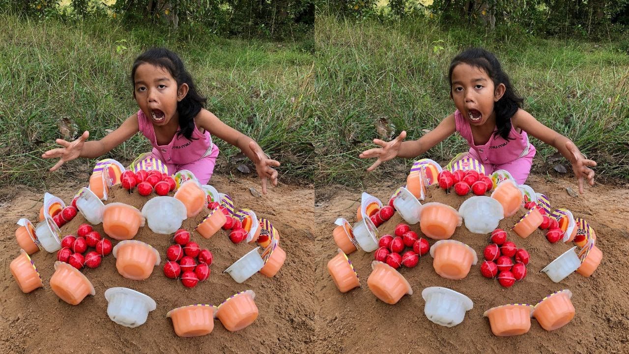 Survival Skills: SMART idea and USEFUL with single mom in forest #Eggs #Candy #idol #idea #Jellyfish