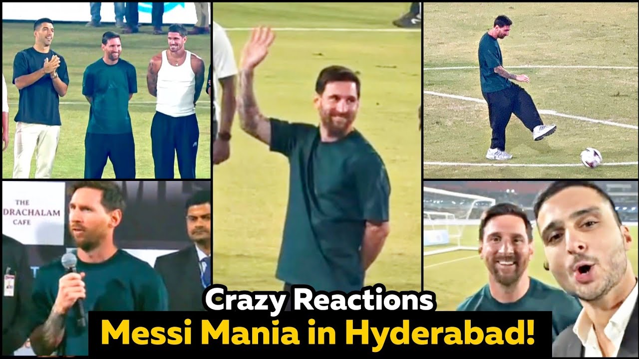 Lionel Messi FULL Hyderabad Tour with Wild Fan Reactions