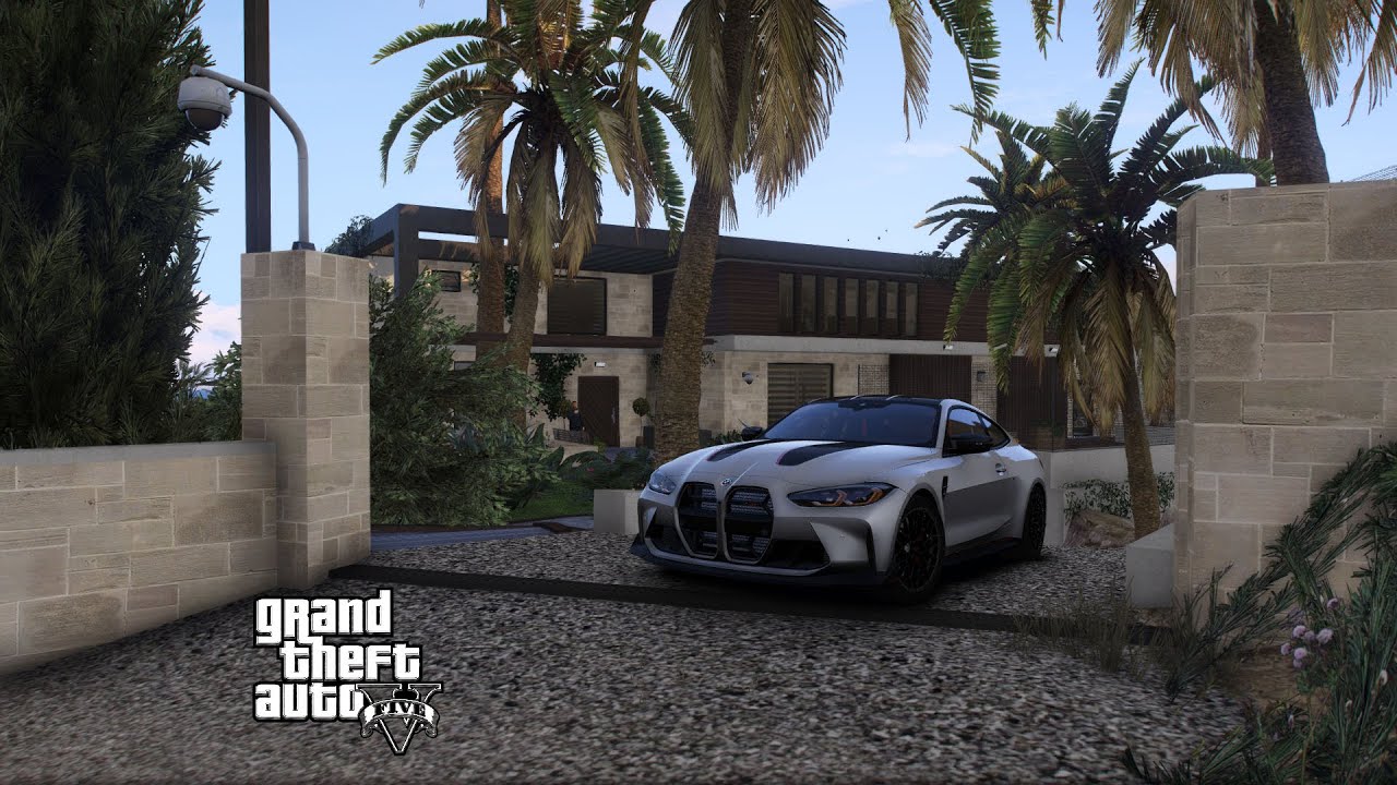 GTA 5 Real Life Mods - Drag Racing BMW M4 CSL /// Buying Beach Mansion (GTA 5 Real Life Mods)