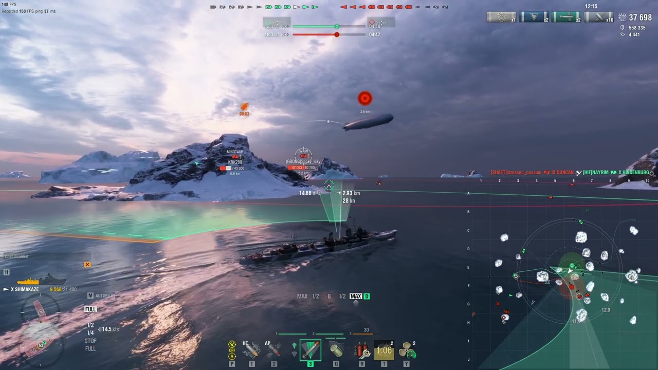 Airship escort mission Shimakaze ninja style