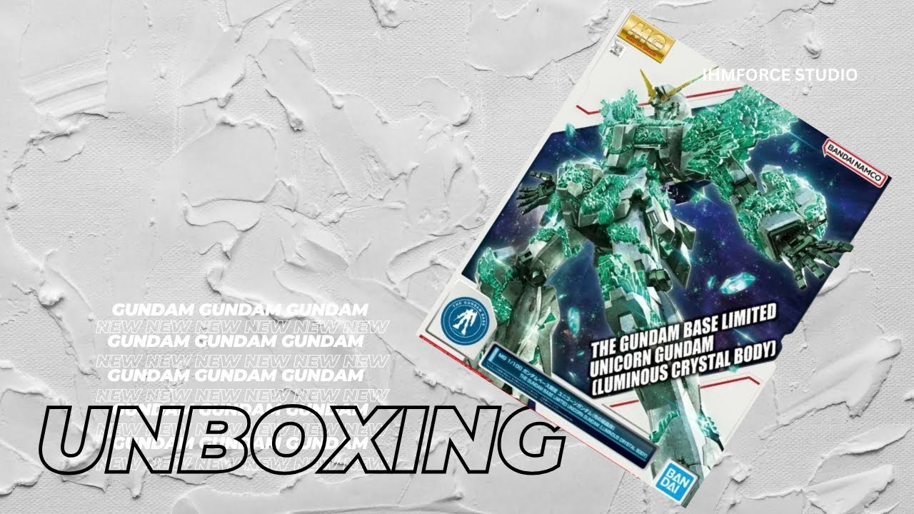 Unboxing The Gundam Base Limited - Unicorn Gundam-(Luminous Crystal Body)
