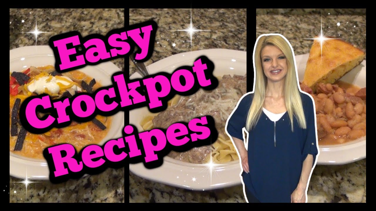 Easy Crockpot Recipes | Chicken Enchilada Soup | Beef Stroganoff | Ham & Beans | What's for Dinner?