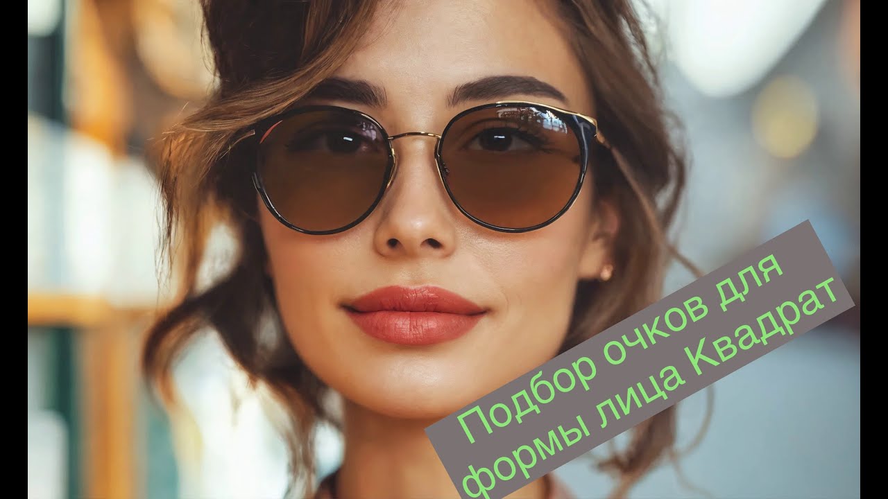 Подбери идеальные очки для формы лица Квадрат.