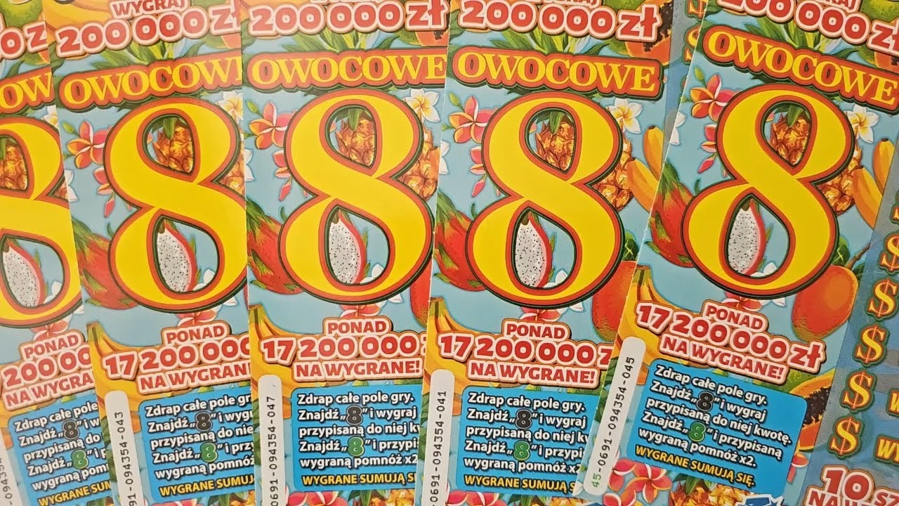 Zdrapki Lotto 🎲 Owocowe 8 #0691 👉 Zakończenie Sprzedaży 19.06.2024