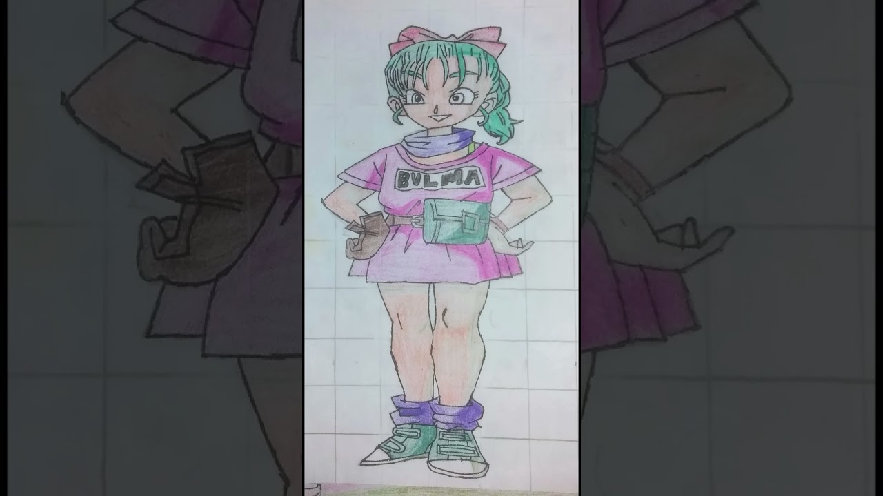Kid Bulma #shorts #dragonball #drawing #tiktok #viral