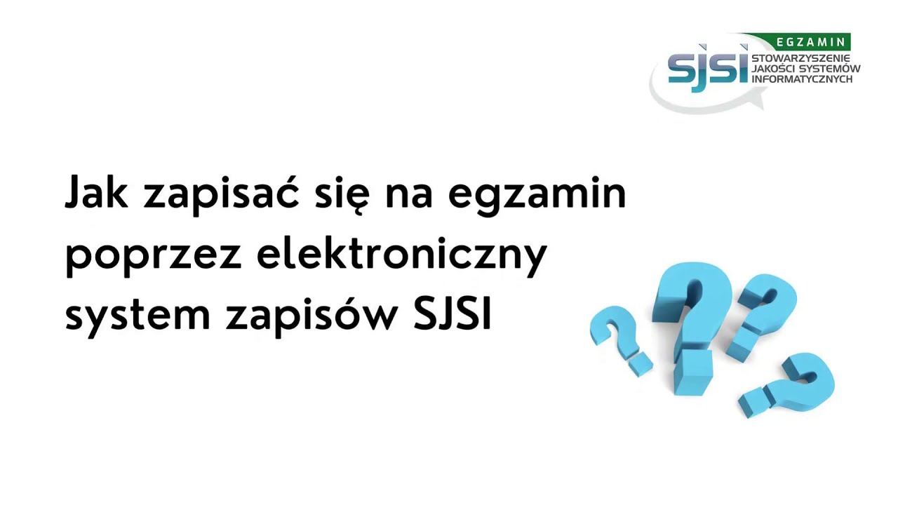Jak zapisać się na egzamin w Stowarzyszeniu Jakości System&oacute;w Informatycznych? [TUTORIAL]