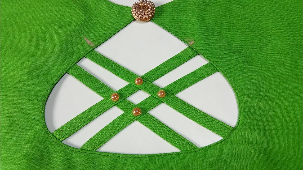 Boat neck design beutiful new blouse design