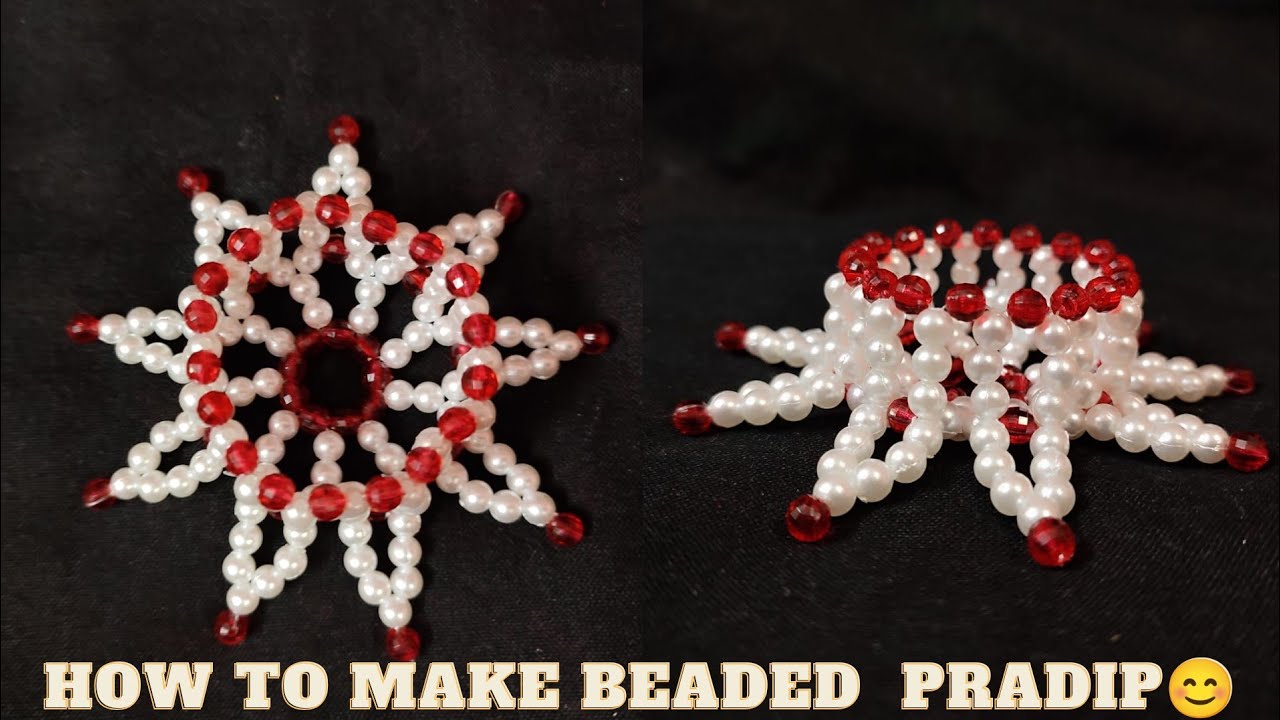HOW TO MAKE BEADED PRADIP DANI🪔|| MUKTODHARA CRAFTS #LIKE#SHARE# COMMENT # SUBSCRIBE ❤️