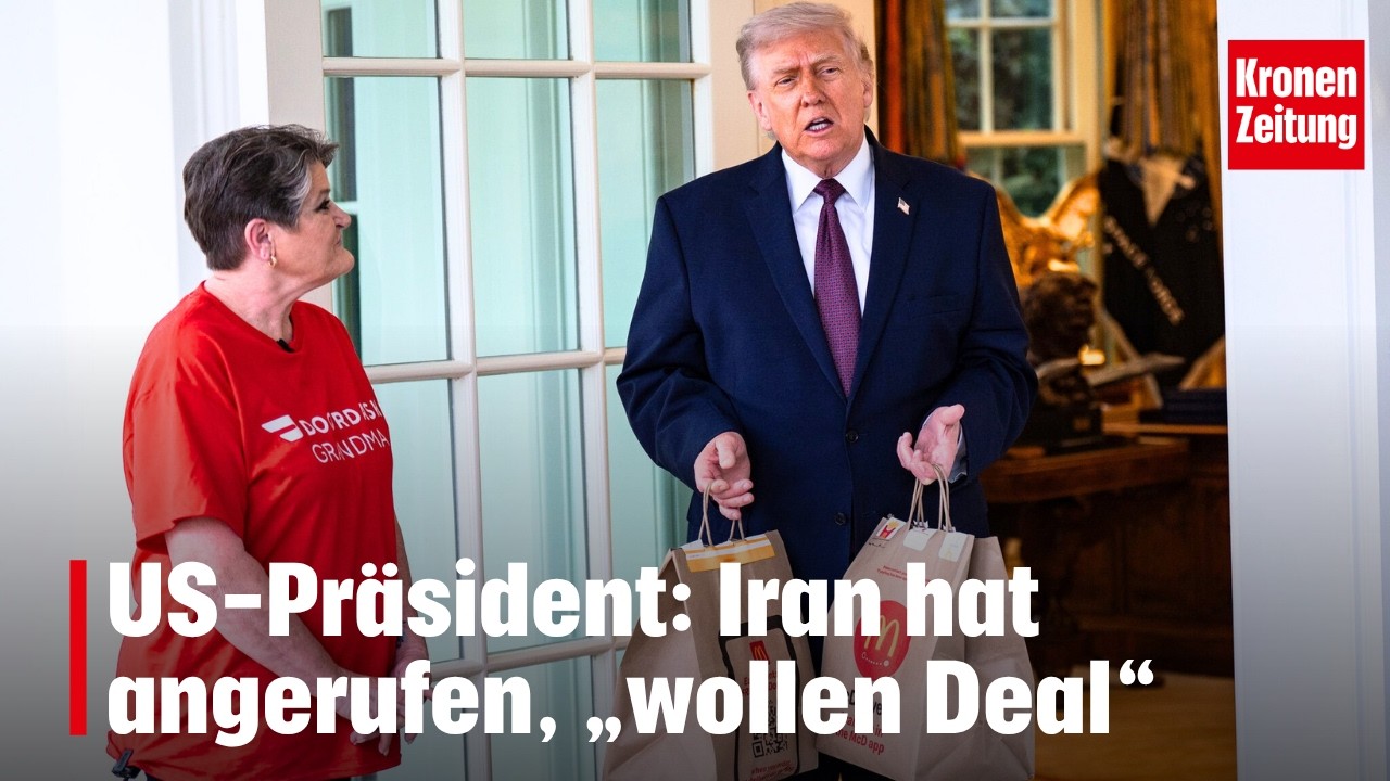 US-Pr&auml;sident: Iran hat angerufen, &bdquo;wollen Deal&ldquo; | krone.tv NEWS
