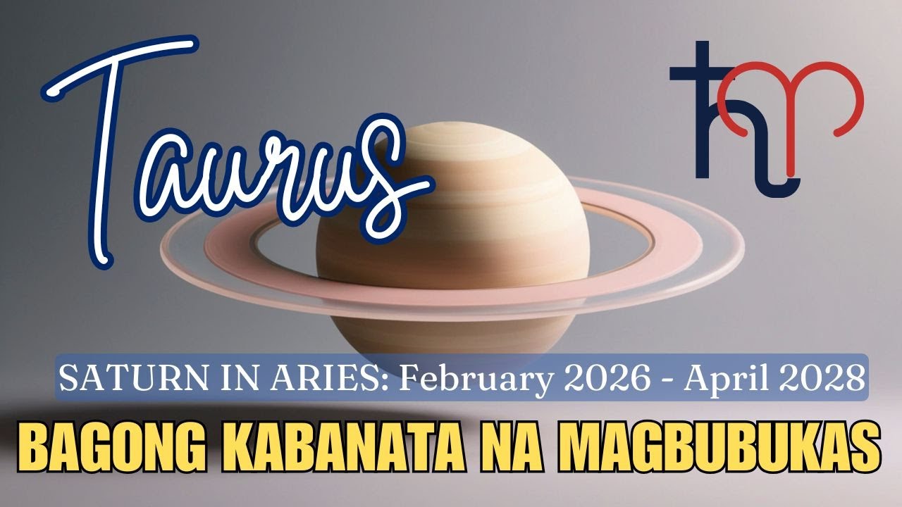 ♉ TAURUS, May Bagong Kabanatang Magbubukas Para Sayo 🪐♈️  SATURN IN ARIES 💫 Astro Tarot Reading