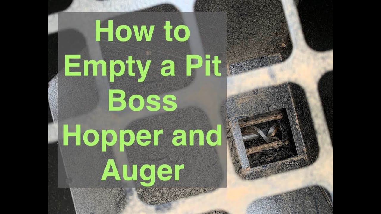 Как опорожнить бункер для пеллетного гриля Pit Boss