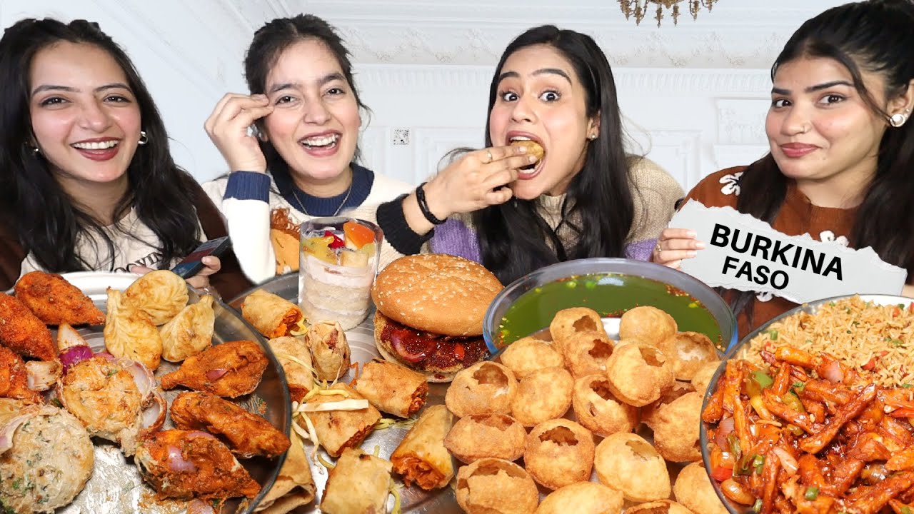 Solve the Reverse Words Food Challenge | Golgappa, Momos, Korean Burger🔥, Fried Rice, Spring roll