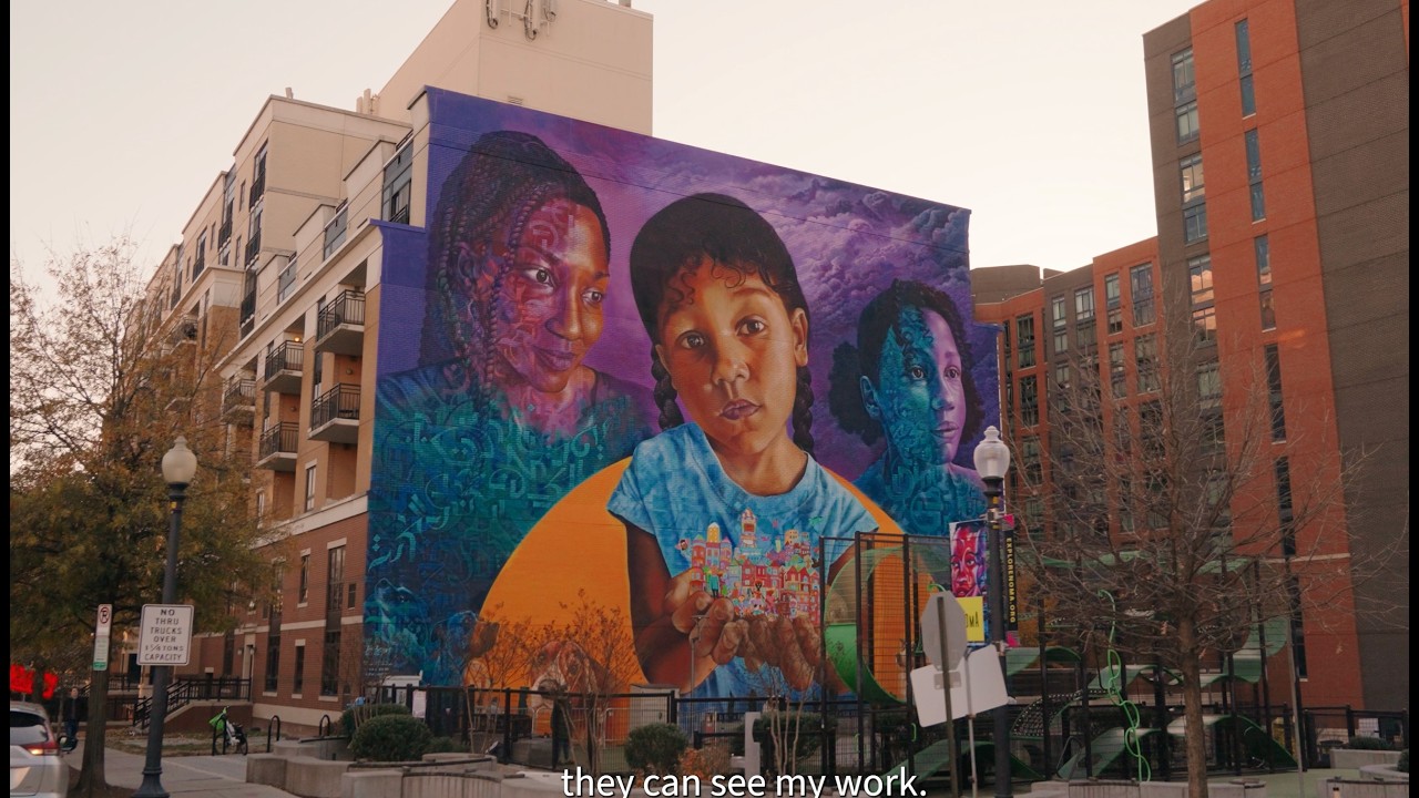 Community Mural in NoMa, Washington DC | Youth Collaboration with Two Rivers School