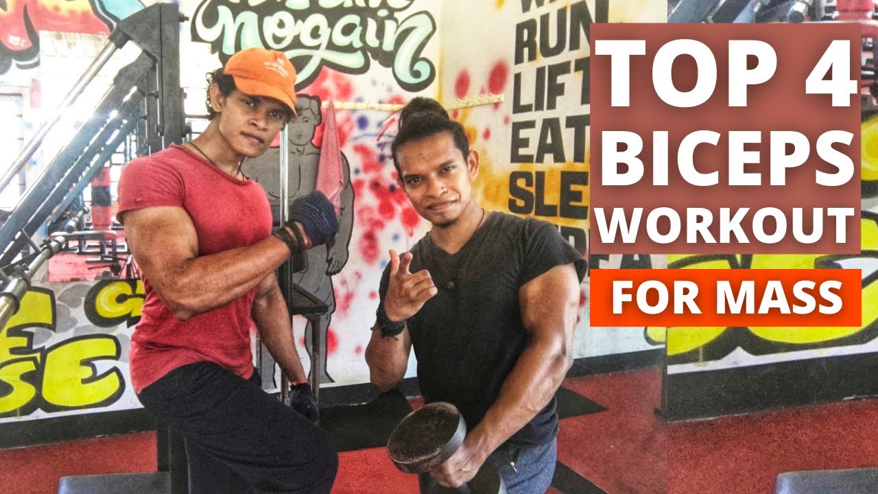 Top 4 Mass Building Biceps Workouts At Gym(Malayalam)|Certified Trainer
