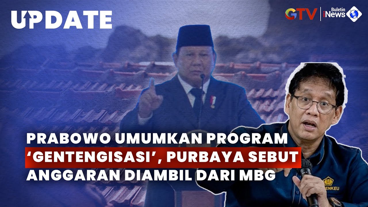 2  Prabowo Umumkan Program Gentengisasi, Purbaya Sebut Anggaran Diambil dari MBG