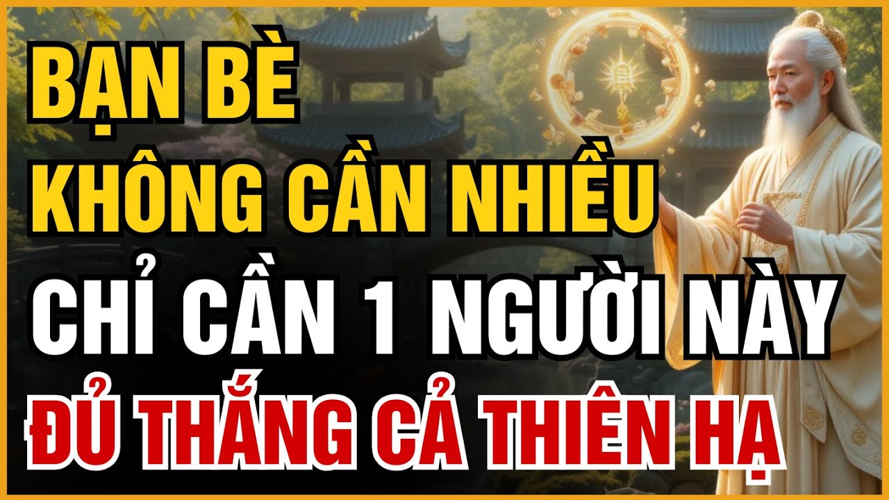 CỔ NHÂN DẠY: BẠN BÈ KHÔNG CẦN NHIỀU, CHỈ CẦN 1 NGƯỜI NÀY LÀ ĐỦ THẮNG CẢ THIÊN HẠ (NGHE THẤM TÂM CAN)