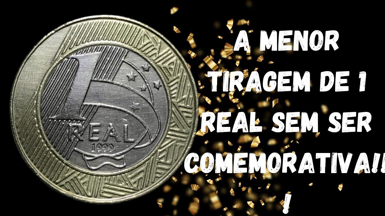 MOEDA DE 1 REAL ANO 1999 COM A MENOR TIRAGEM SEM SER COMEMORATIVA!!!