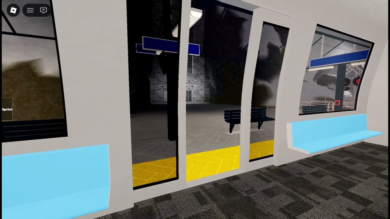 Taking the full ride of Blue Train at Elevator Testing on Roblox