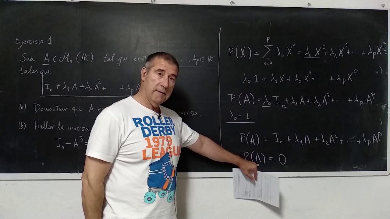 Álgebra I  2019  UNED  Ejercicio 1