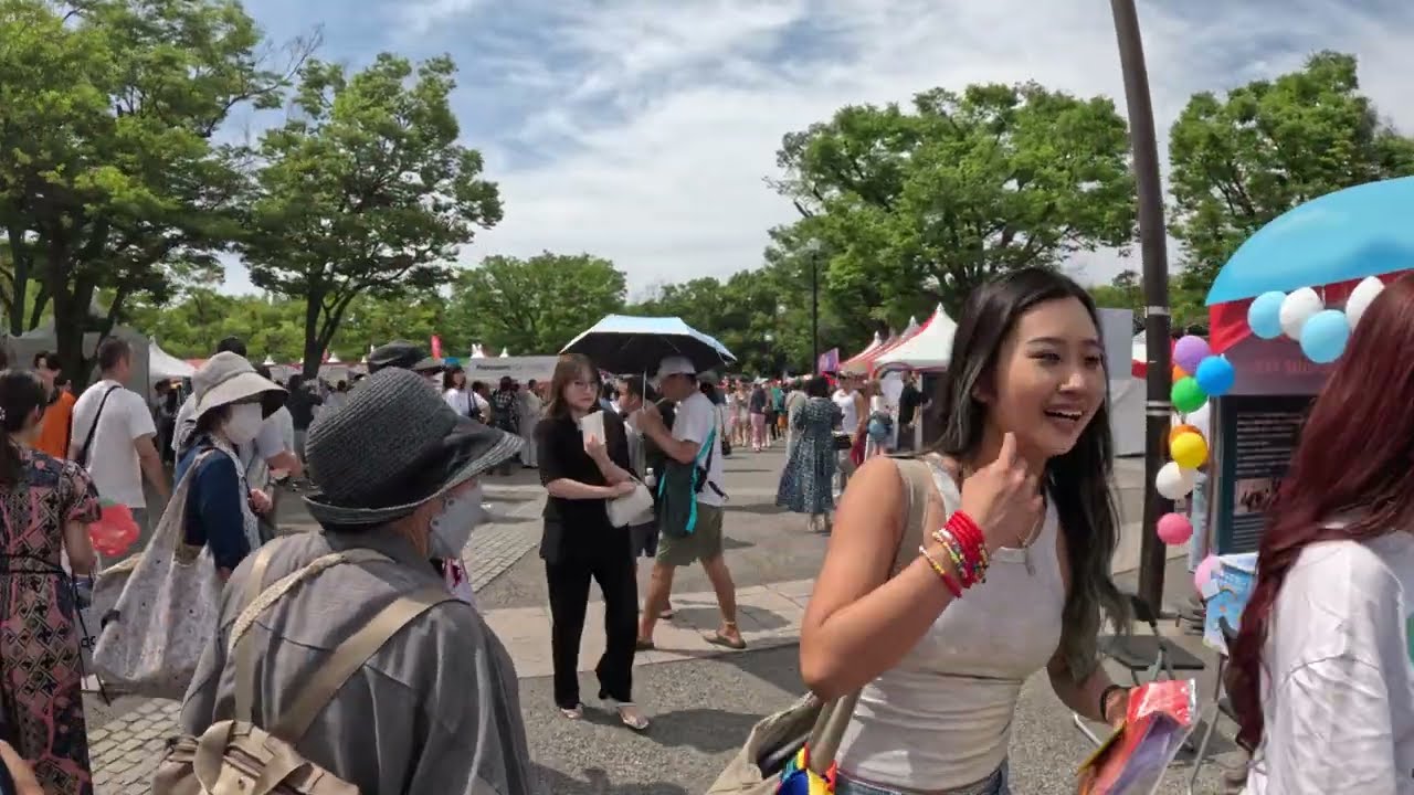 Walking at the Tokyo Pride Festival