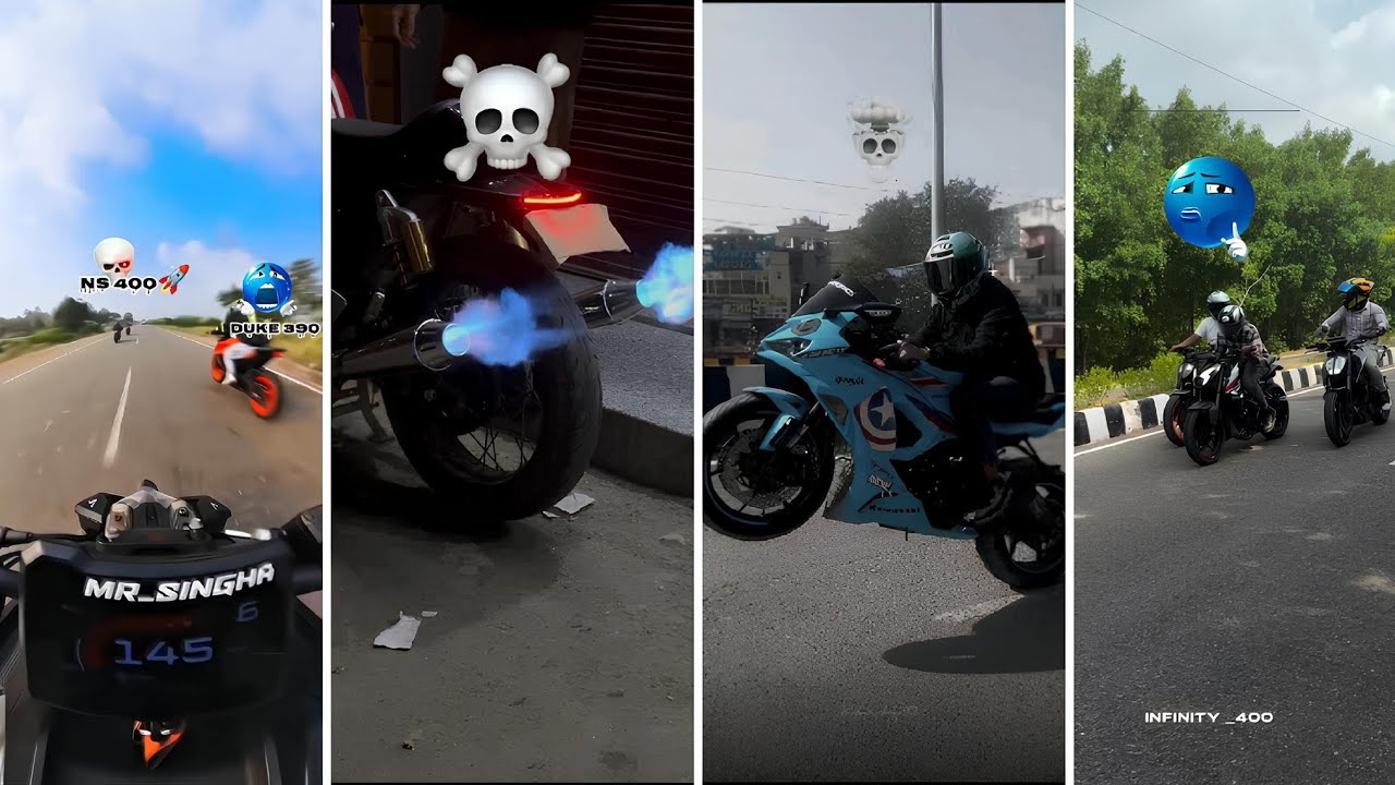 Boy's Attitude Rider's 🔥 l Ep.51 l Pro Right 🥶 Stunts Rider's 🩵 MT15 🖤 R15 ❤️ KTM 💙 Ns200 💜 DUKE .