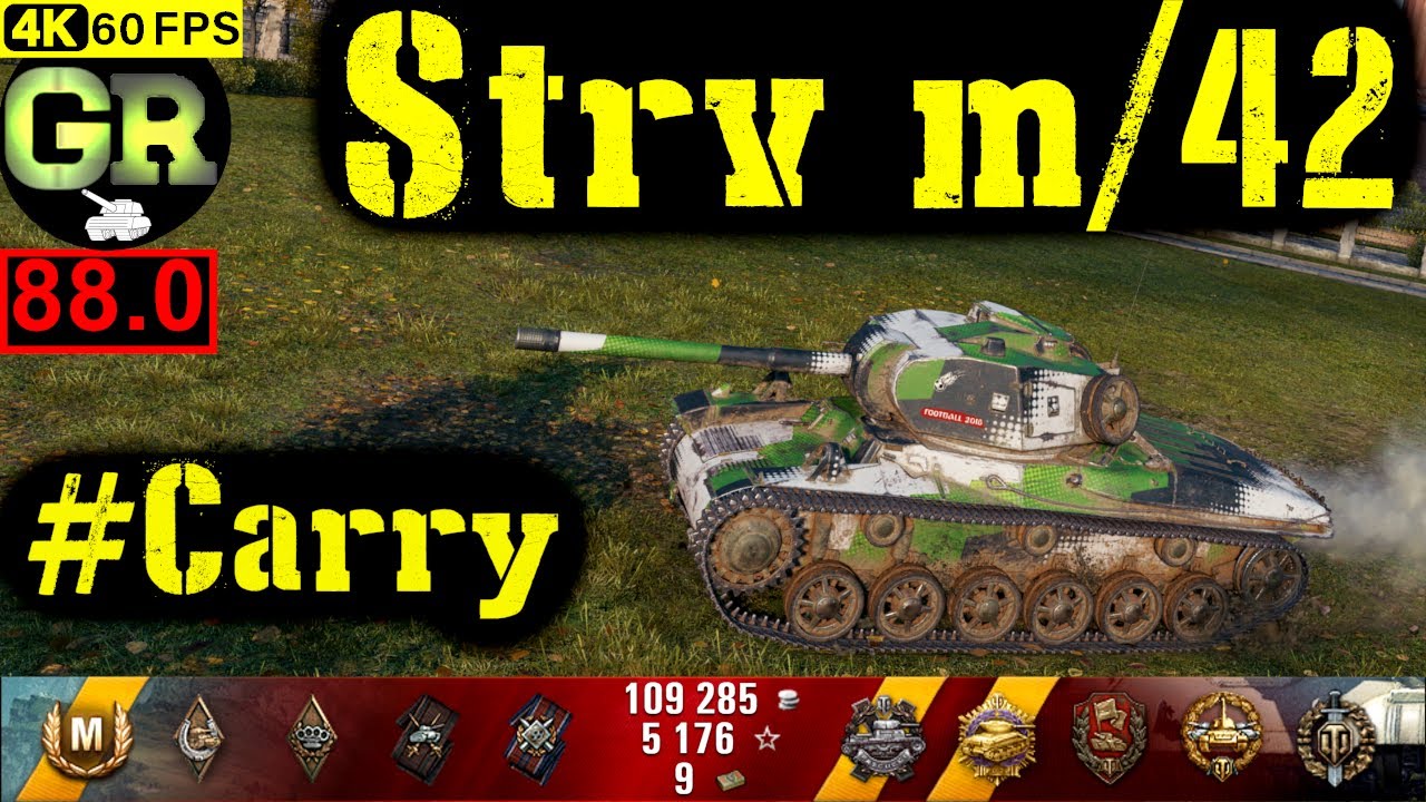 88_World of Tanks Strv m/42 WoT Replay - 11 Kills 2.8K DMG(Patch 1.5.0)