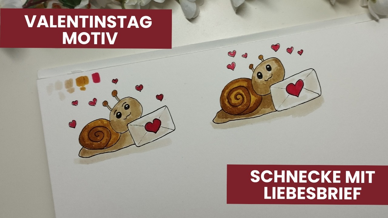 Paint with me #28 - Wir male diese süße Schnecke… aber die Botschaft trifft mitten ins Herz 🐌💌