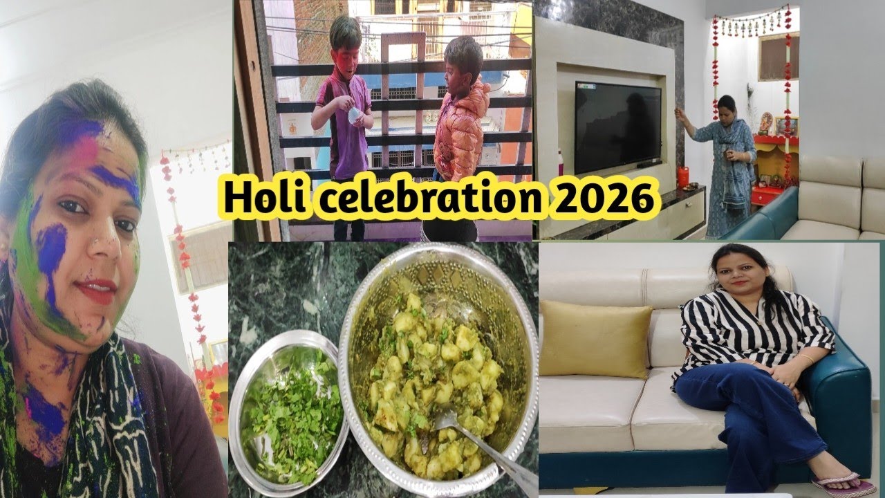 ✅Indian housewife energetic routine vlog।Holi celebration 2026🌈 चंद्र ग्रहण से लेकर होली खेलने तक🤷