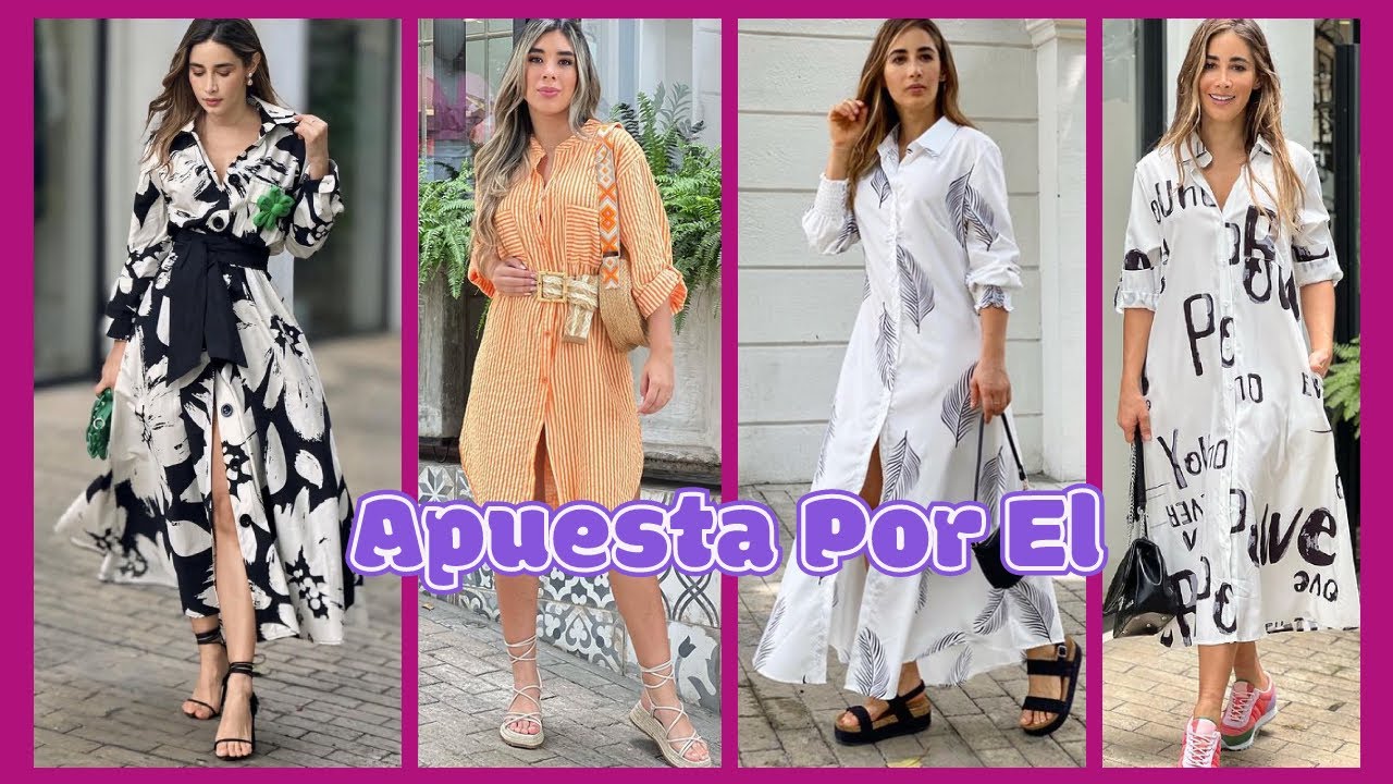 VESTIDOS CAMISEROS ESTAMPADOS: LA PRENDA QUE TODAS QUERRÁN TENER EN SU CLÓSET EN ESTE 2024