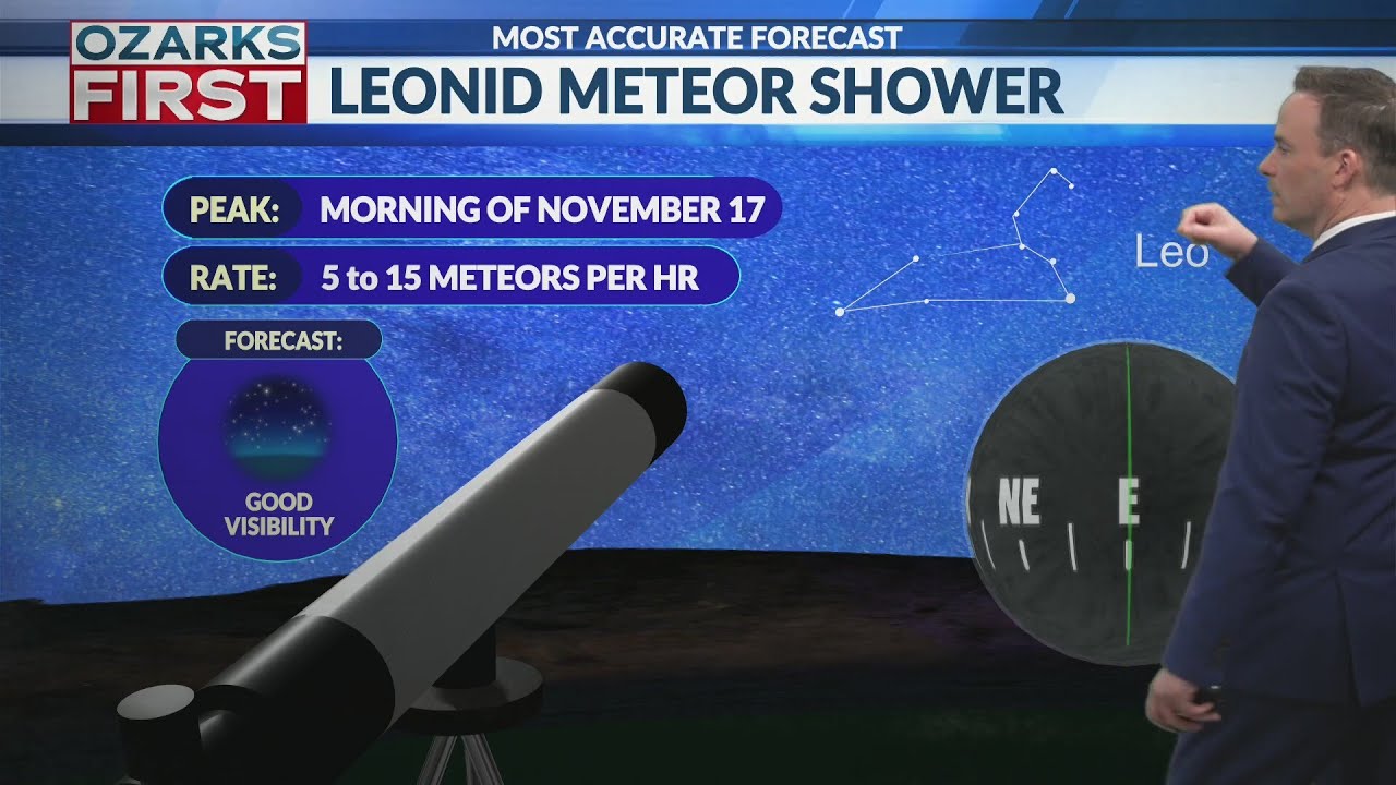 Leonid meteor shower peaks tonight with good visibility