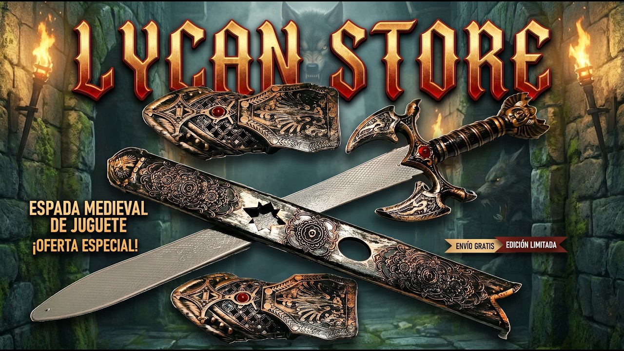 Espada Vikinga Medieval de 60 cm. perfecta para Cosplay, Coleccionistas o para jugar :)