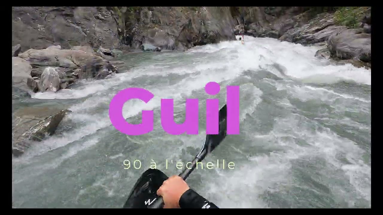 kayak sur le Guil 90 à l'échelle