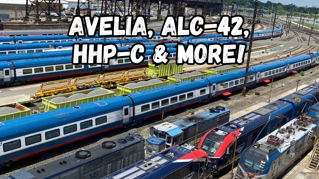 Trainspotting at Race Street Yard: Amtrak, New & Old Equipment, Old Favorites, and more! 5/13/24