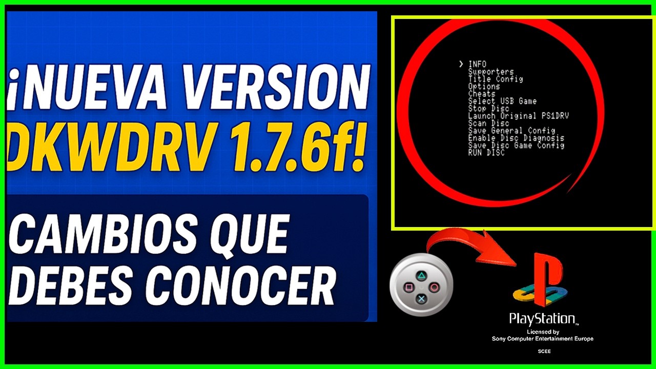 Nueva versión de DKWDRW (Revisión 1.7.6F) 💥Corrige errores y añade funciones nuevas en PS2