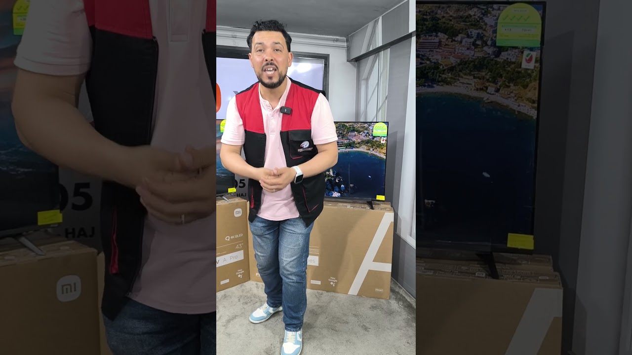 أجي تشوف الفرق بين تلفازات  Xiaomi A series و QLED APro🤯ف 43 pouces 🔥 التوصيل حتى لباب دارك 🚛