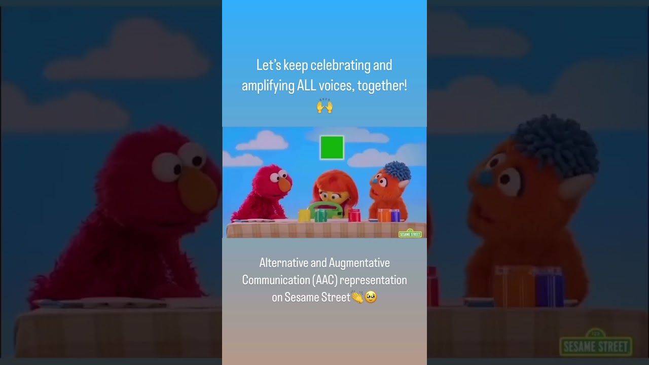 👏@SesameStreet for highlighting #AAC 🙌All communication matters! #AbleNet #SLP #AACTip #AACSuccess