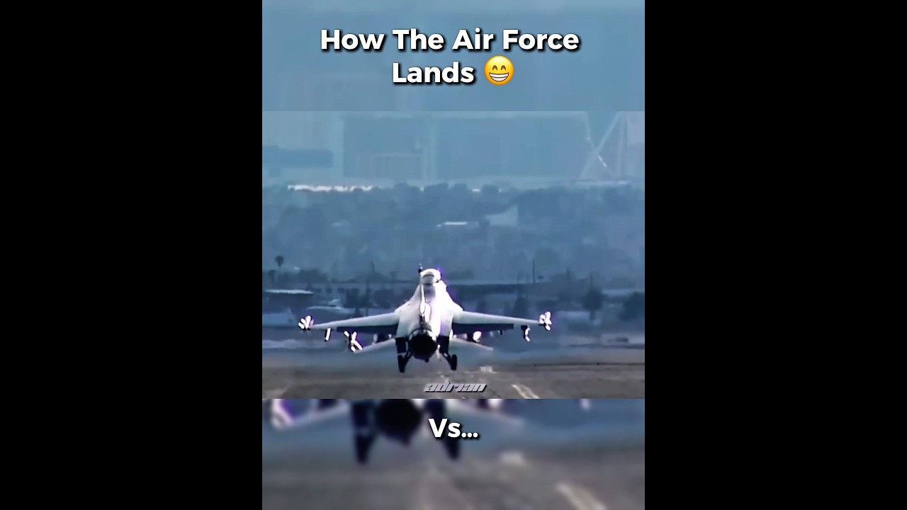 How the Air Force Lands 😌✈️ | How the Navy Lands 💀⚓