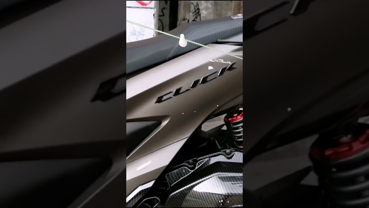 Honda Click 150i GC Emblem Modify #vario150i #Black #hondaclick150i #modified #modifikasi
