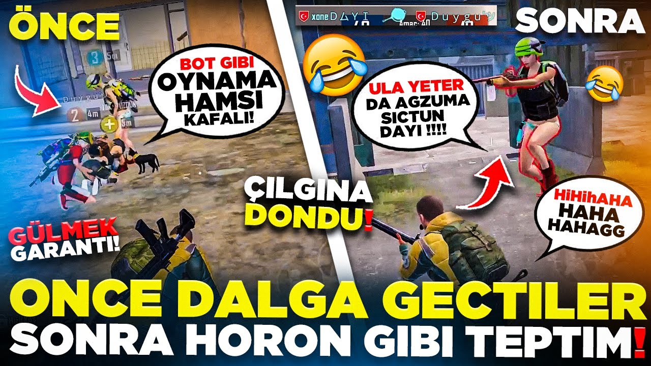 DALGA GEÇEN KARADENİZ’Lİ KIZI VS’DE HORON GİBİ TEPTİM 🤣 (ÇILGINA DÖNDÜLER) 😂 PUBG MOBILE
