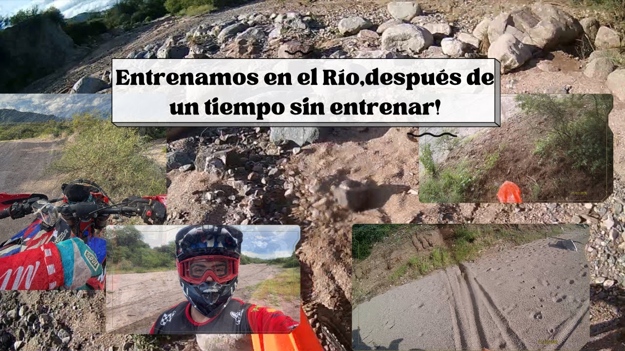 Volviendo a entrenar Enduro después de 2 meses. Entreno en El Río ✊🏼🏍️