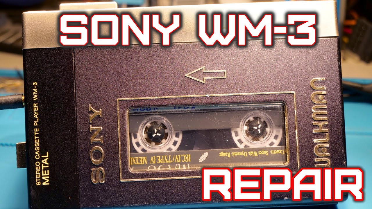 SONY WM-3 Walkman Restauration & Repair - Belt, Idler  & more