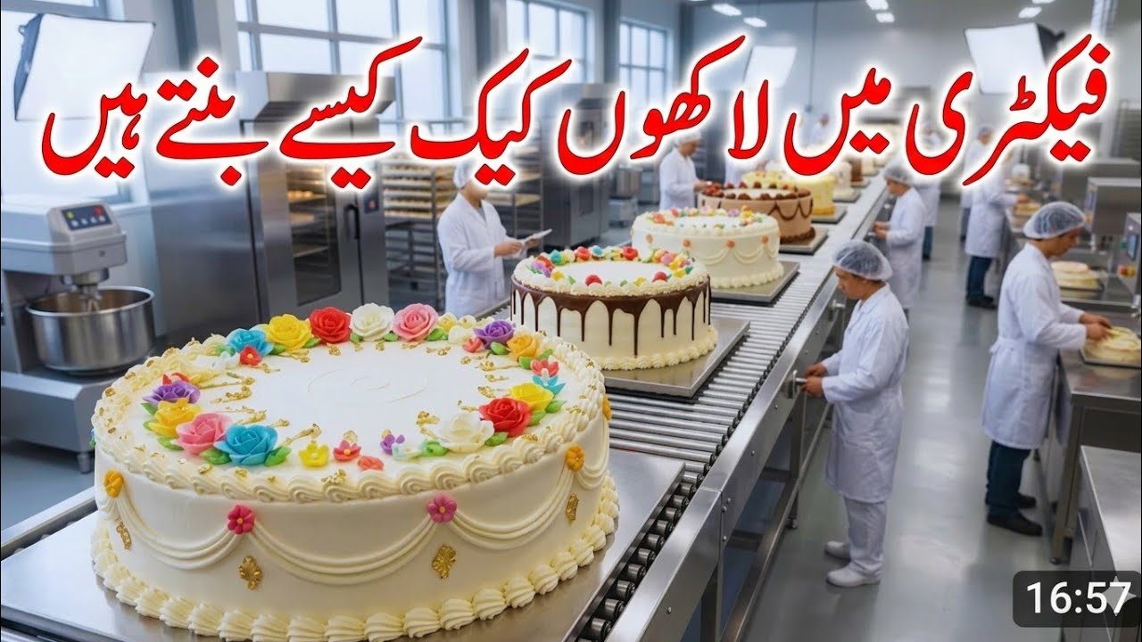 Modern Cake Production | How Millions of Cakes Are Made in a Factory #ranaadilvlog77 #factory #oman 