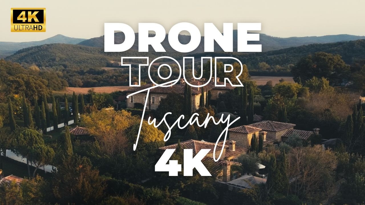Tuscany Drone Tour in 4K | Borgo Santo Pietro 🇮🇹