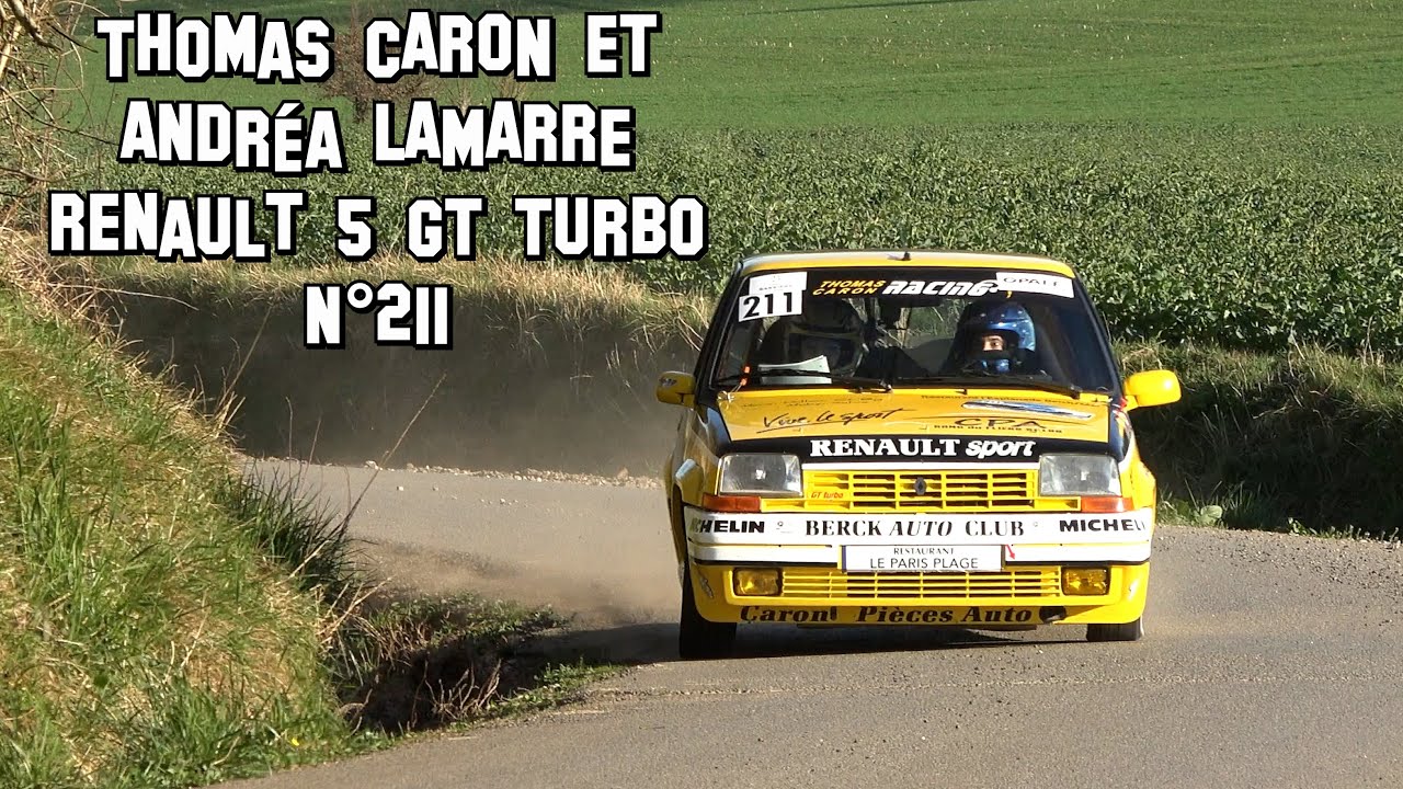 Clip Rallye du Touquet 2022 - Renault 5 GT Turbo N°211 - Thomas CARON et Andréa LAMARRE
