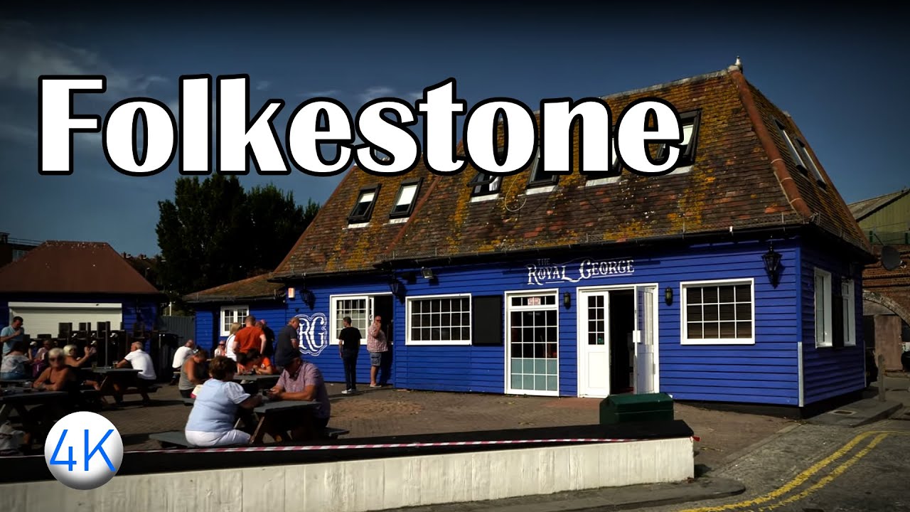 Classic town of Folkestone, its pier and beach. A Binaural Experience in【4K】 ASMR