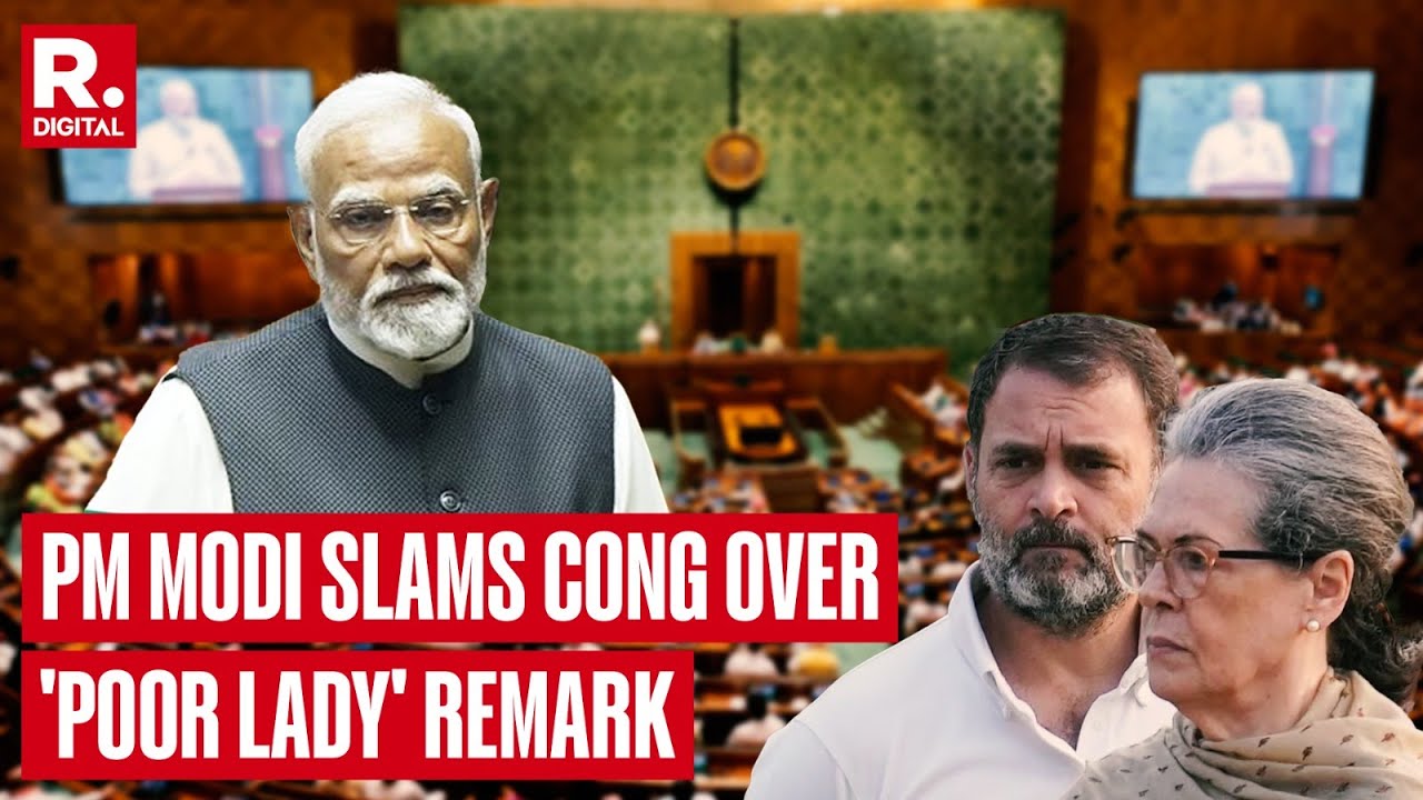 PM Modi Rips Apart Cong Over Distasteful 'Poor Lady' Remark On President